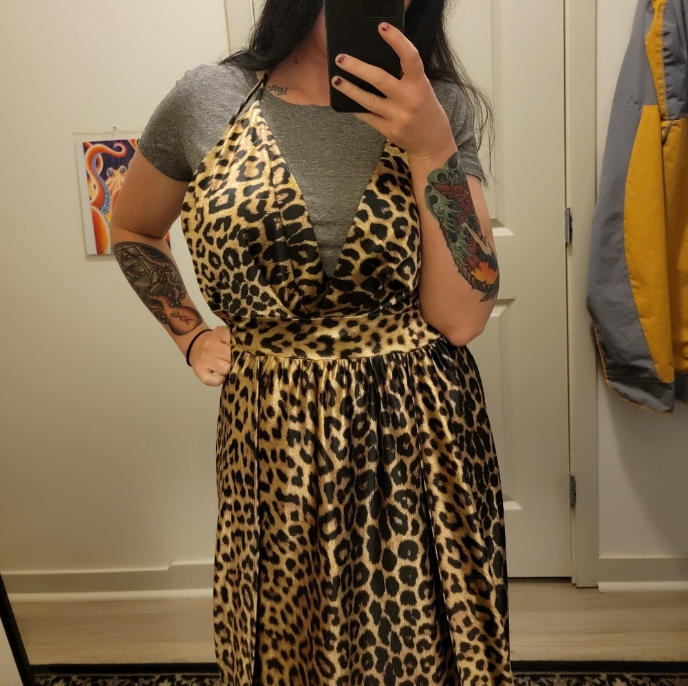 Dramatic AF Leopard Maxi Dress